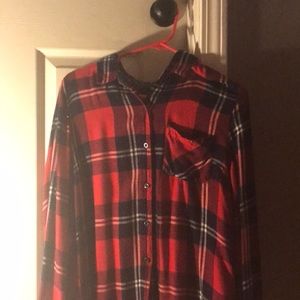 Red soft flannel